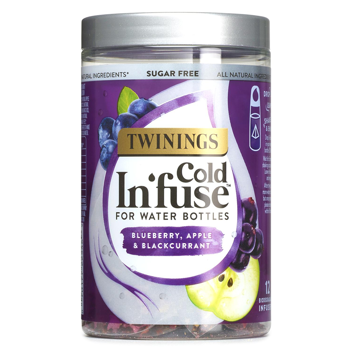 Trà việt quất, táo & nho đen nhúng lạnh - Twinings Blueberry, Apple & Blackcurrant