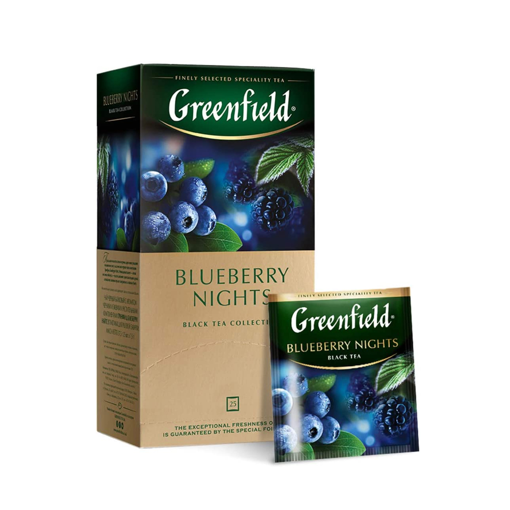 Trà đen hương việt quất & dâu tằm - Greenfield Blueberry Nights