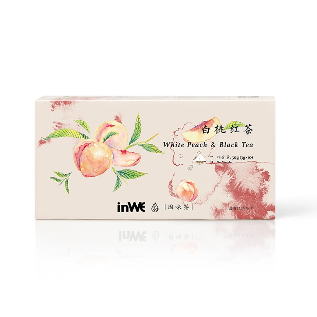 Trà đen hương đào trắng - inWE White Peach & Back Tea