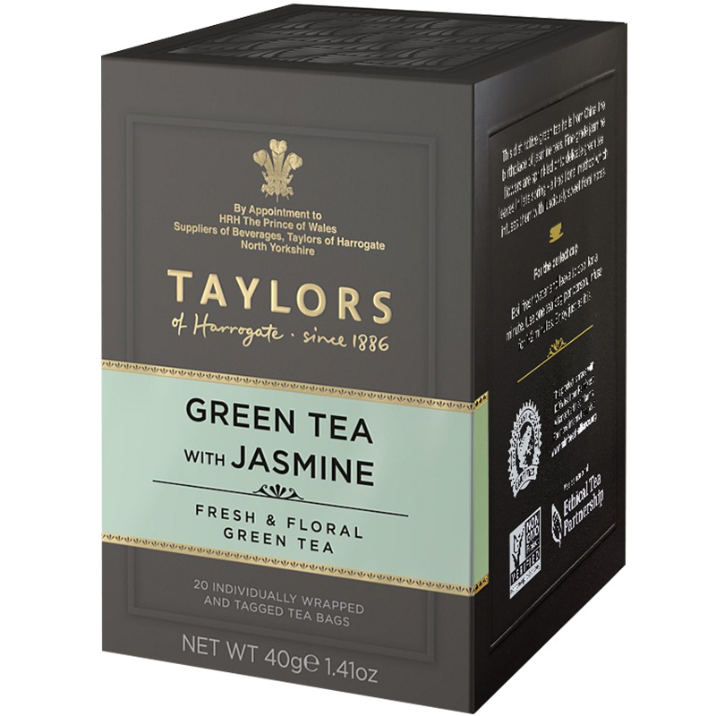 Trà xanh hương hoa nhài - Taylors of Harrogate Green Tea with Jasmine