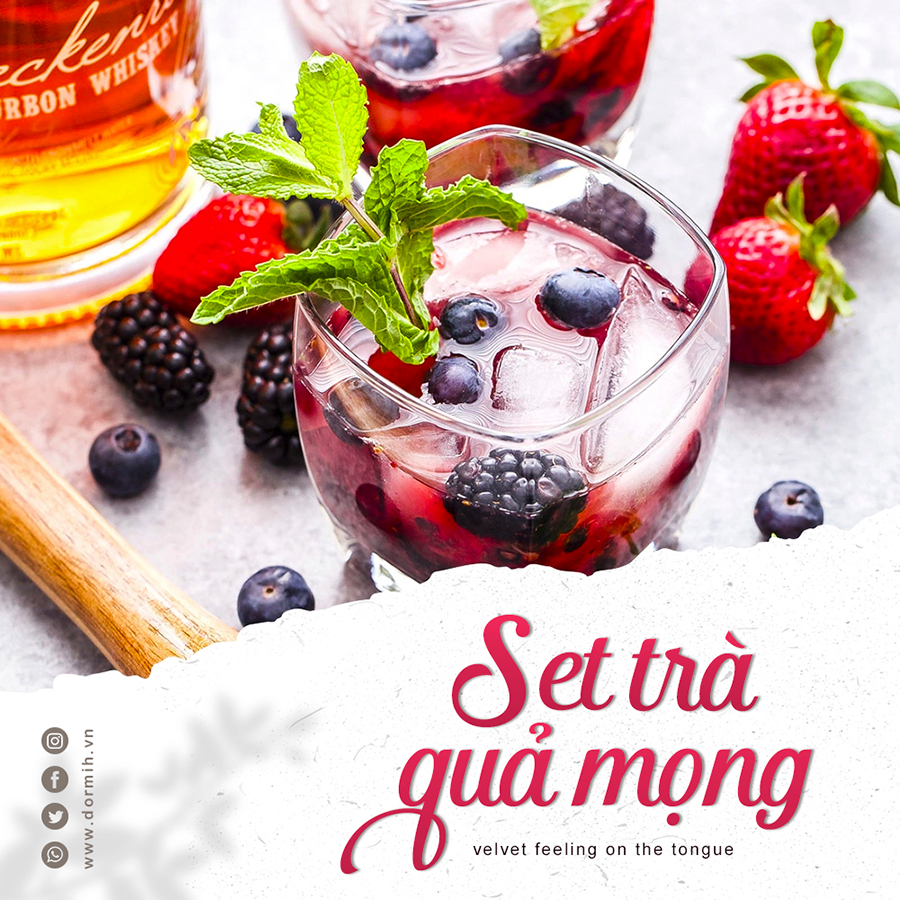 SET TRÀ QUẢ MỌNG