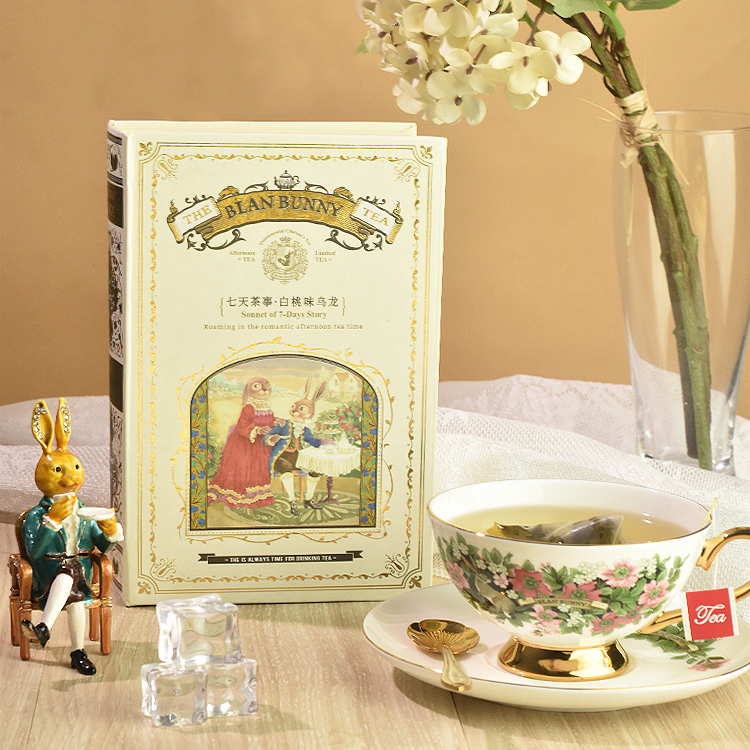 Trà ô-long hương đào trắng - Blanbunny Book Tea: White Peach Oolong Tea