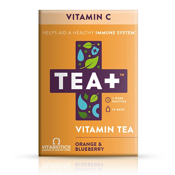 Trà cung cấp Vitamin C hương cam & việt quất - TEA+ Vitamin C