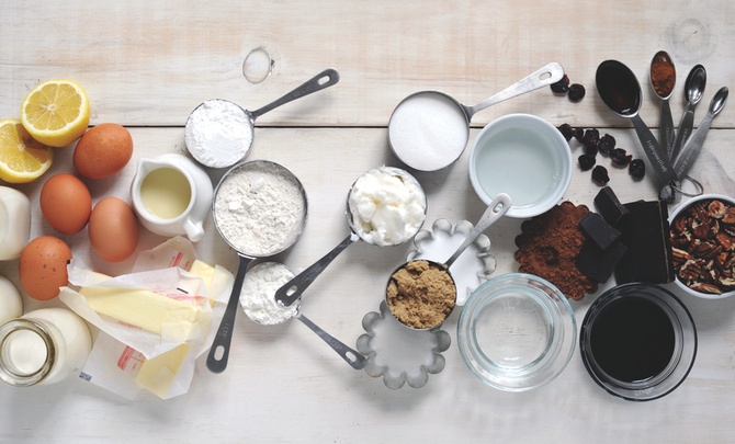 Các loại nguyên liệu có thể thay thế trong làm bánh