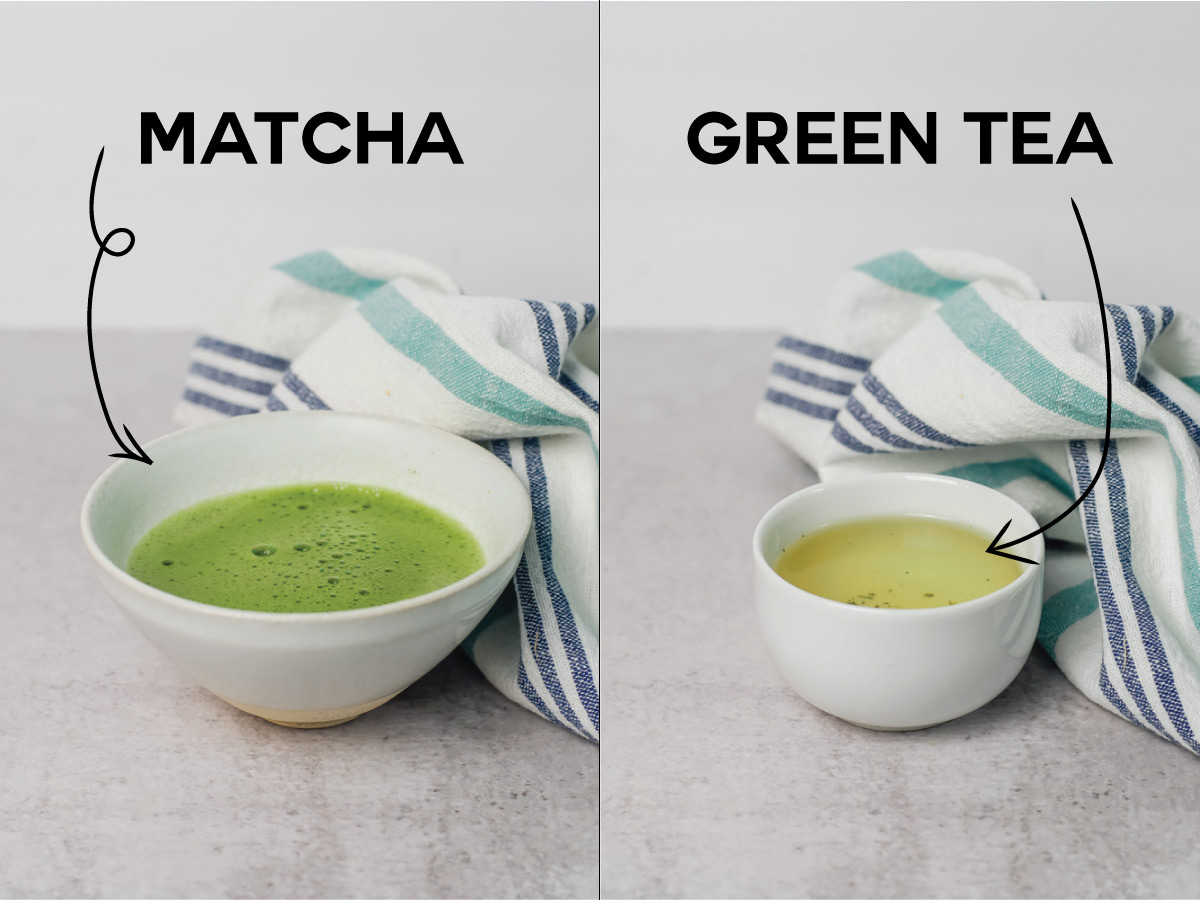 Sự khác nhau giữa bột trà xanh và bột matcha