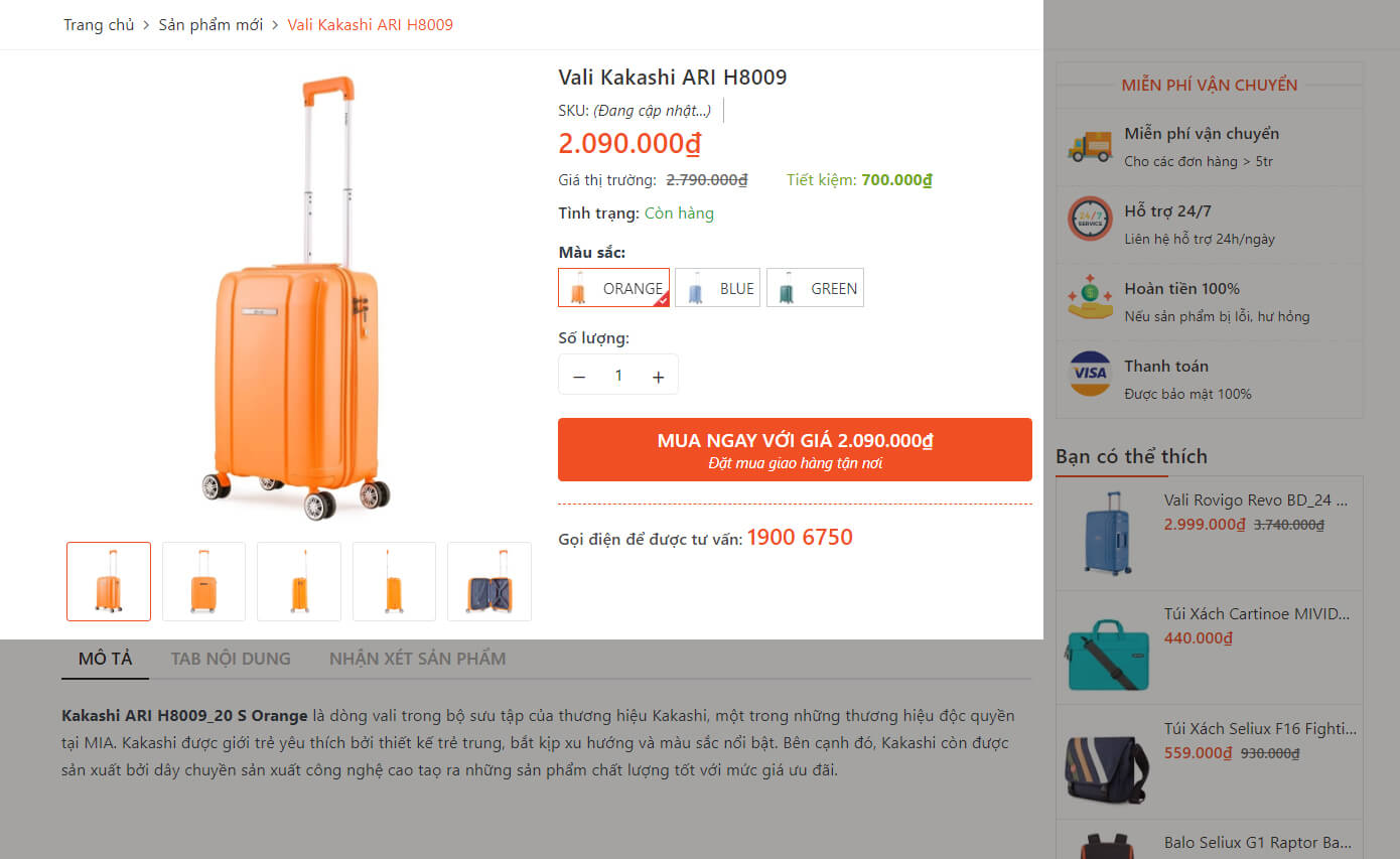 Chi tiết sản phẩm