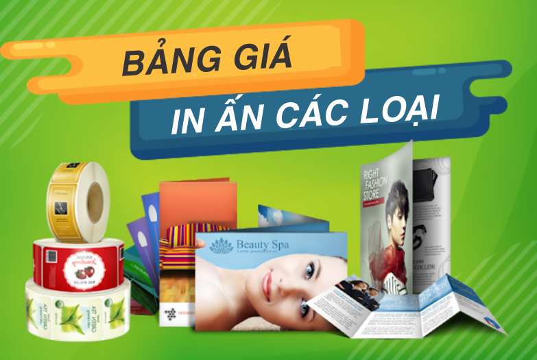 BẢNG GIÁ IN ẤN 
