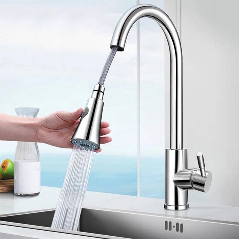 Vòi rửa bát dây rút, các tính năng có thể bạn chưa biết đến