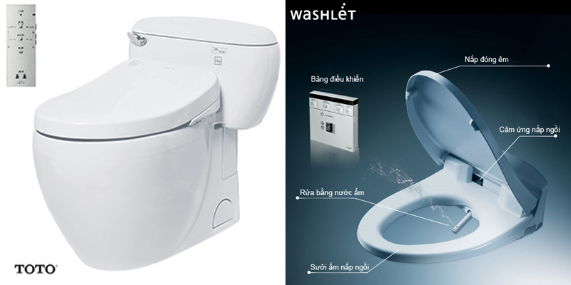 DÙNG NẮP BÀN CẦU WASHLET LIỆU CÓ AN TOÀN?
