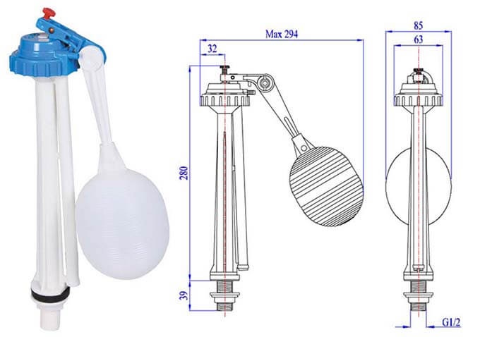 Cách chỉnh phao bồn cầu giúp tiết kiệm nước