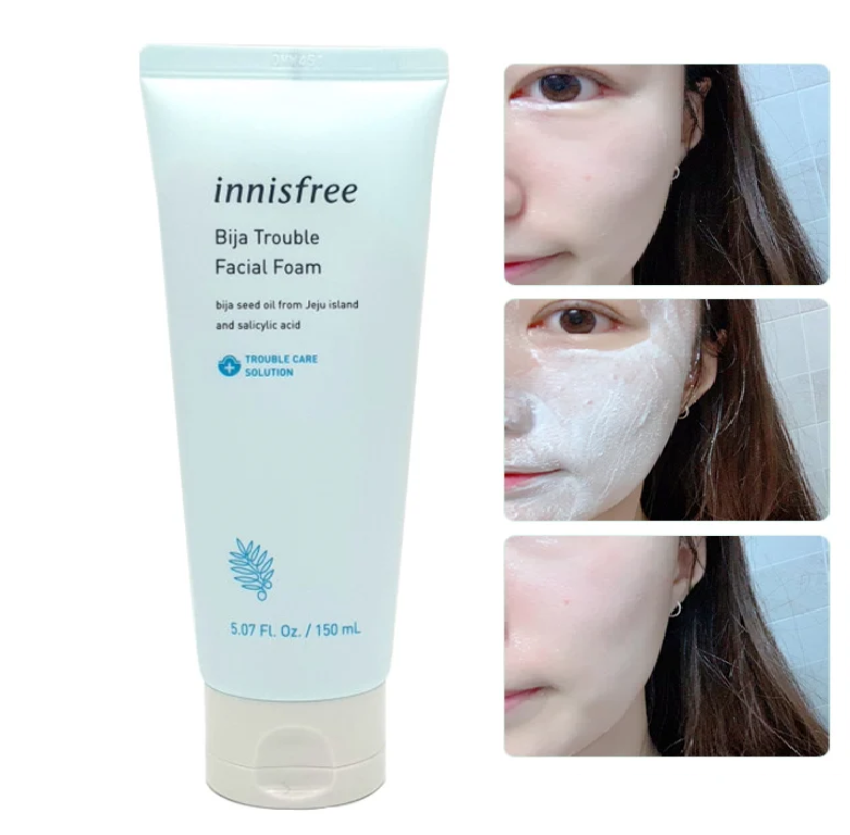 Sữa Rửa Mặt Cho Da Mụn Innisfree Bija Trouble Facial Foam 150ml - LYO SHOP