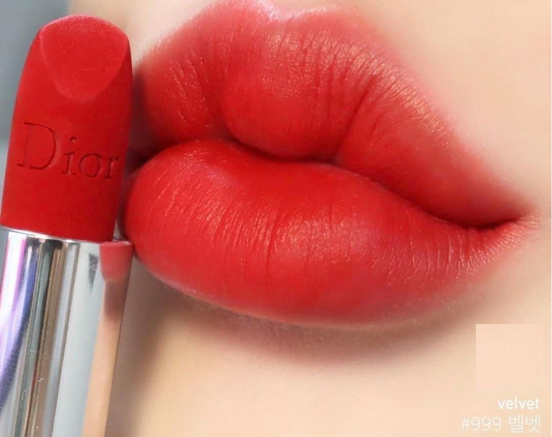 Son Dior Rouge Velvet Màu 999 Màu Đỏ Tươi  KYOVN