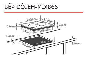 Bếp Điện Từ Chefs EH-MIX866 - 2