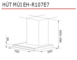 Máy Hút Mùi Chefs EH-R107E7 DC - 4 Máy Hút Mùi Chefs EH-R107E7 DC - 3