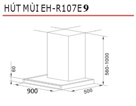 Máy Hút Mùi Chefs EH-R107E9 - 4 Máy Hút Mùi Chefs EH-R107E9 - 3