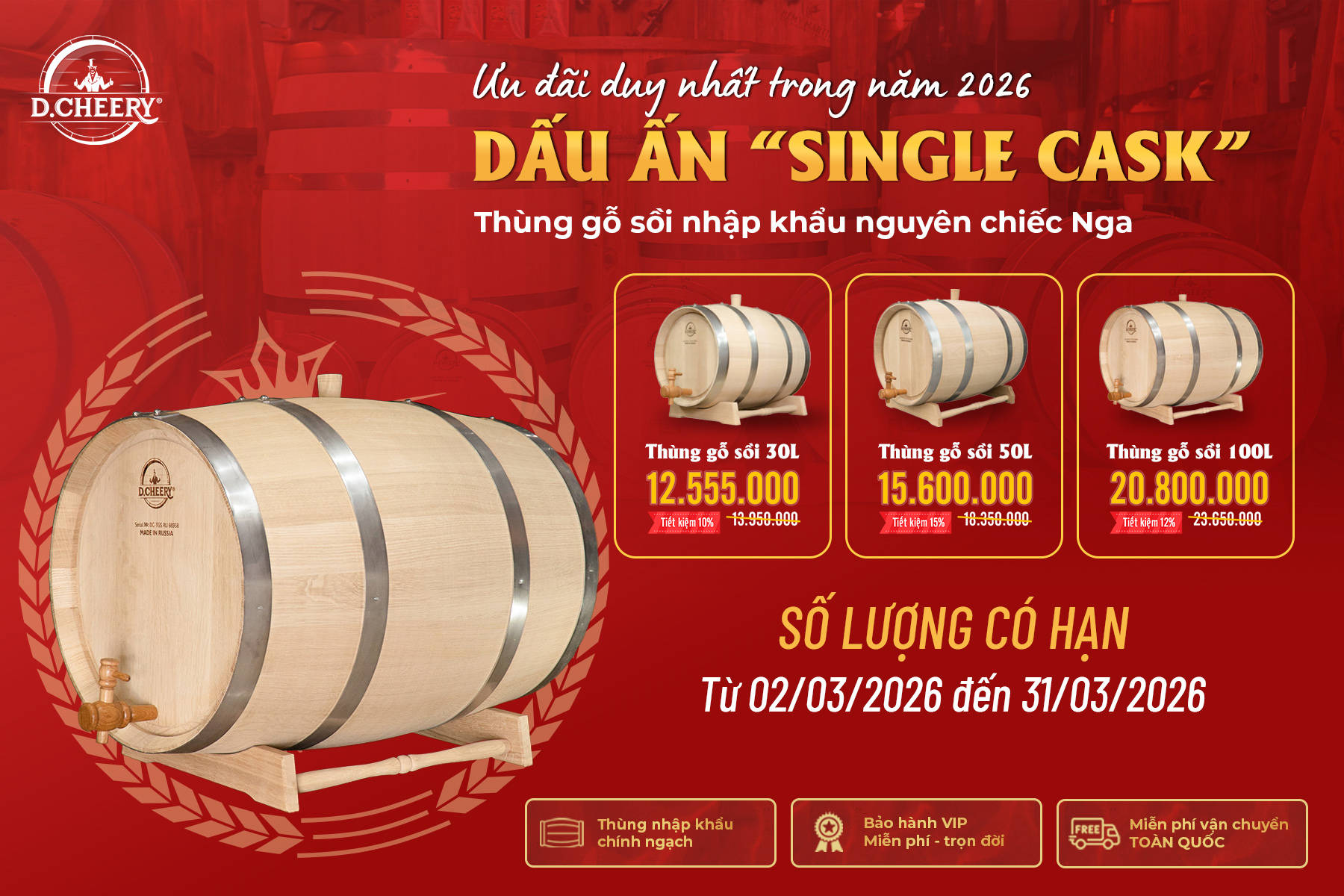 CHƯƠNG TRÌNH KHUYẾN MẠI THÁNG 3