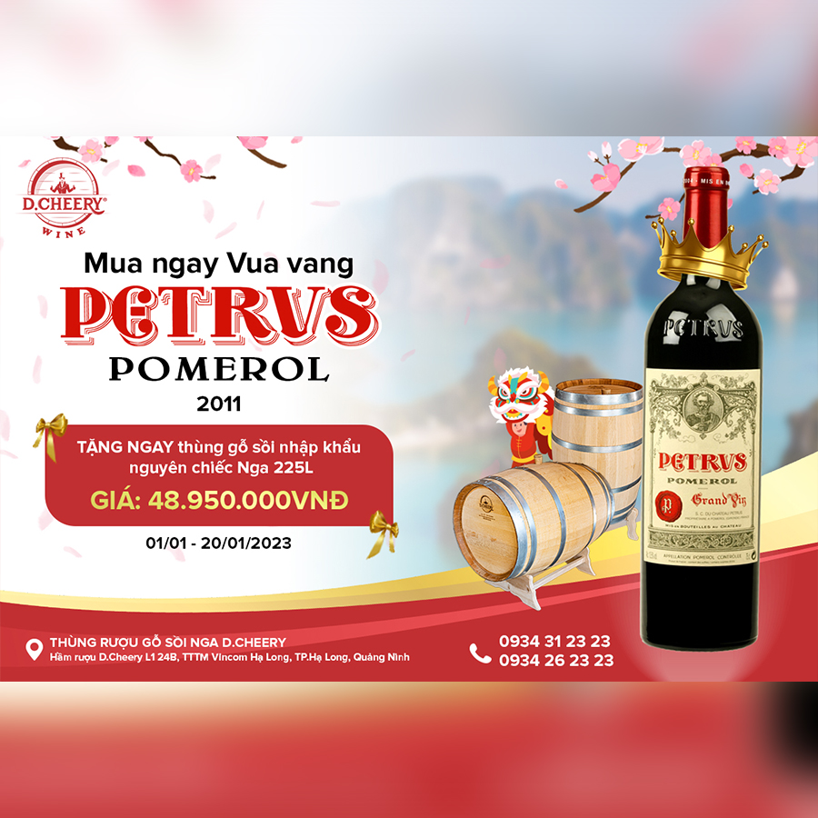 QUÀ TẶNG THÙNG GỖ SỒI 225L NHẬP KHẨU NGA KHI SỞ HỮU VUA VANG CỦA NƯỚC PHÁP