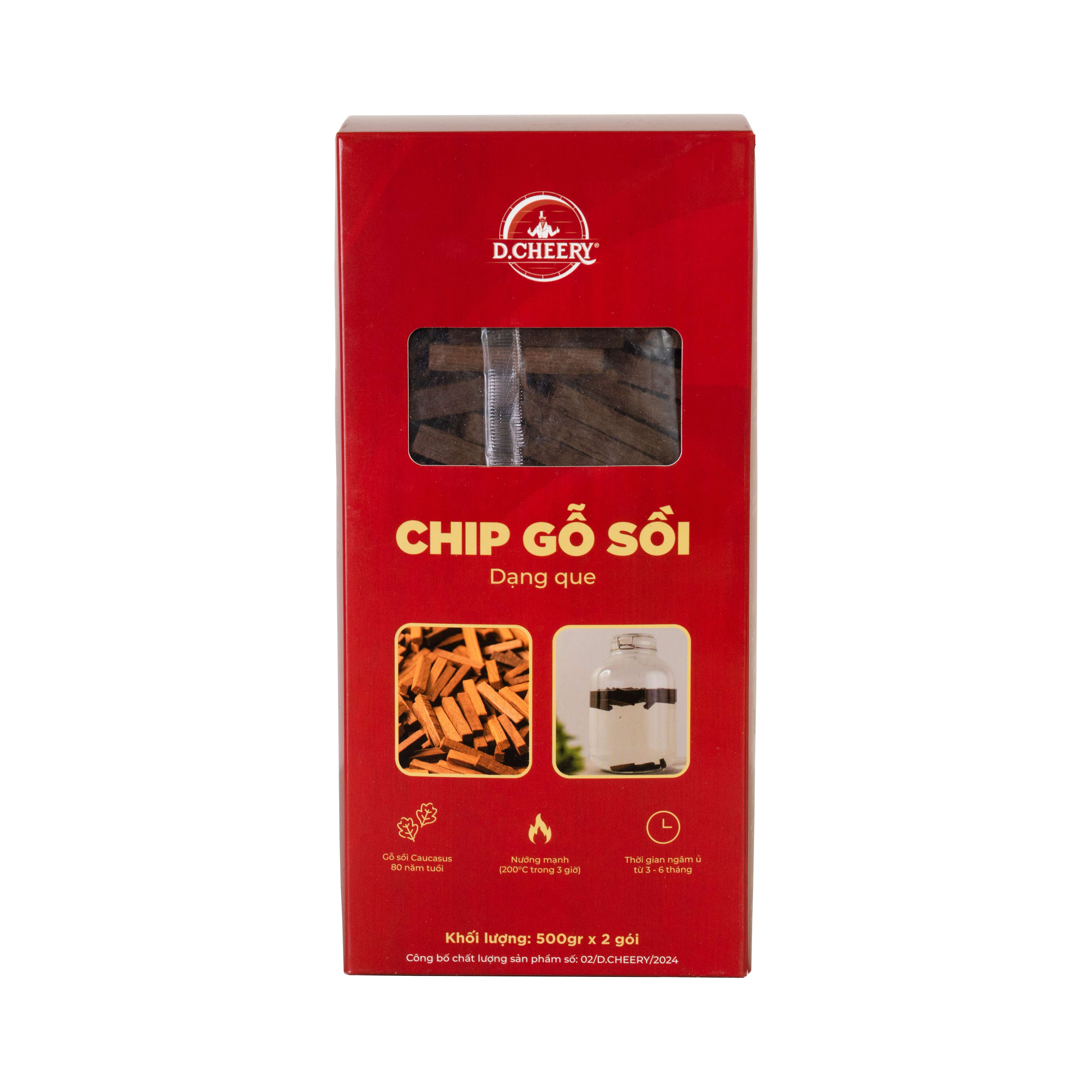 Chip gỗ sồi Nga D.CHEERY