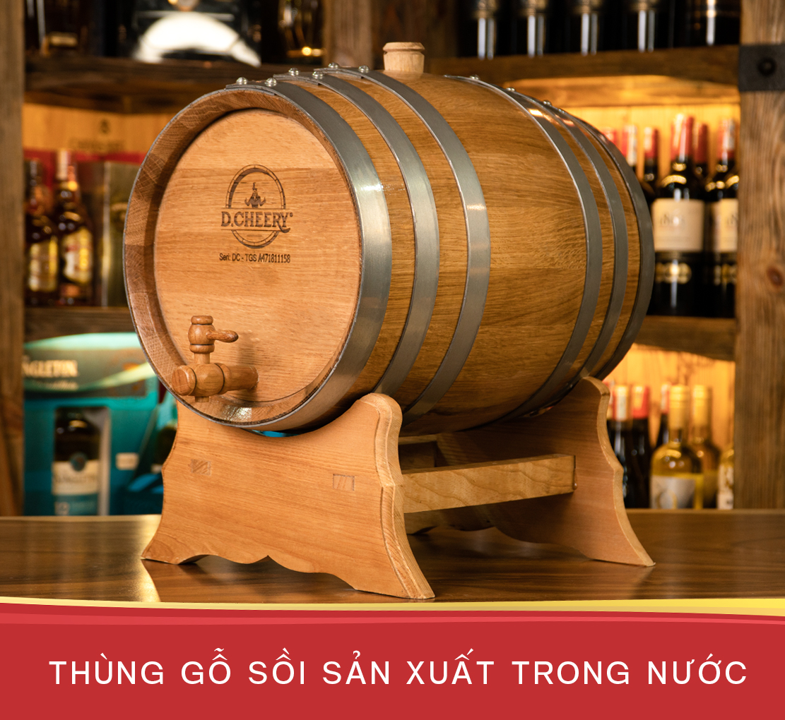 Thùng Gỗ Sồi trong nước