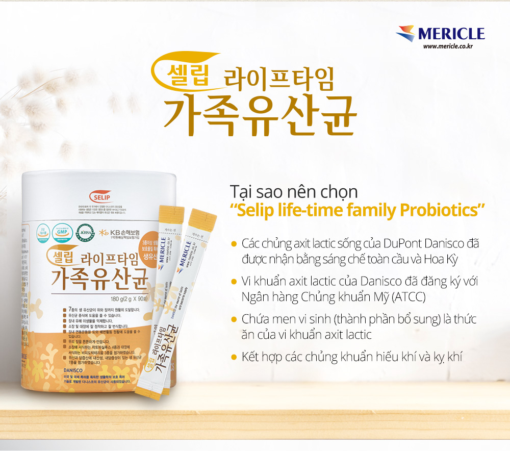 Thực phẩm bảo vệ sức khỏe - Men Vi Sinh Selip Life-time Probiotics