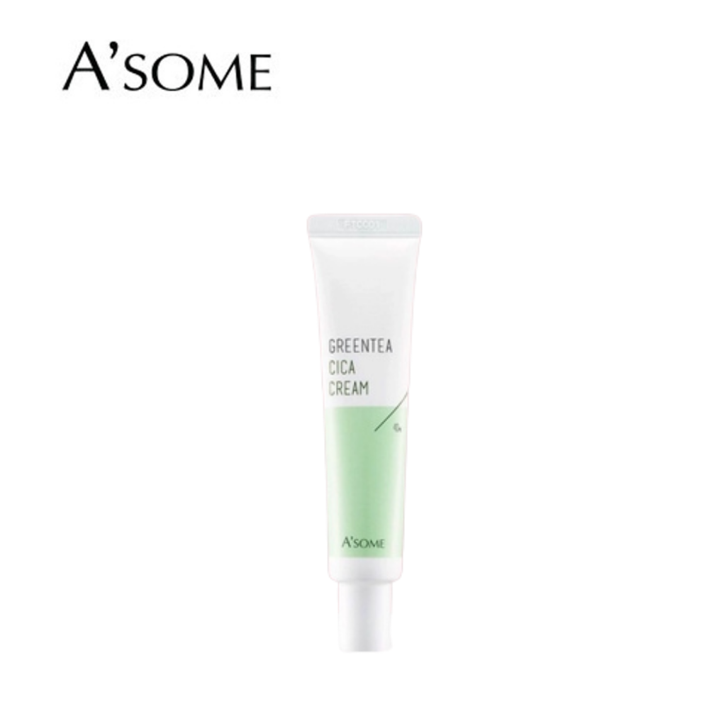 Kem dưỡng ẩm tự nhiên A'some Greentea Cica Cream 40ml