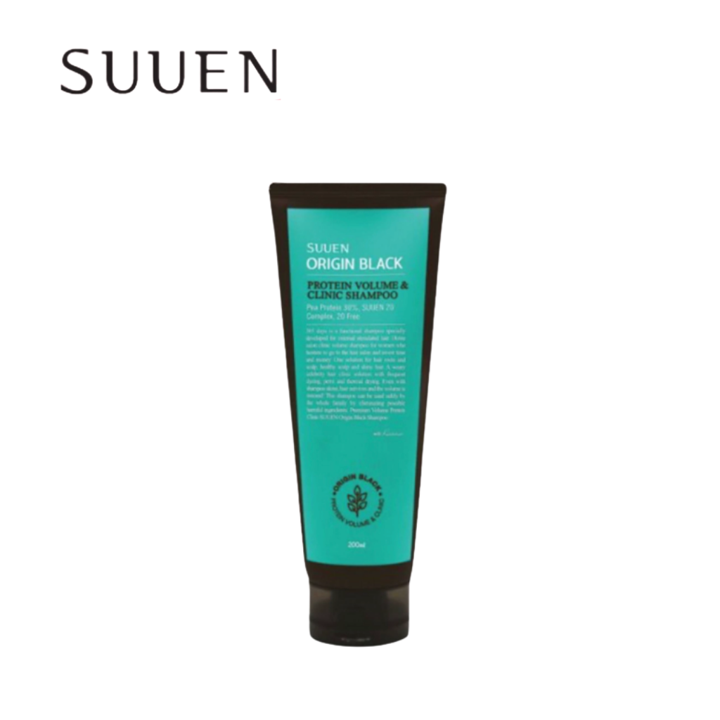 Dầu gội đen dưỡng da đầu cao cấp Premium Volume Clinic Suuen Origin Black Shampoo 200ml