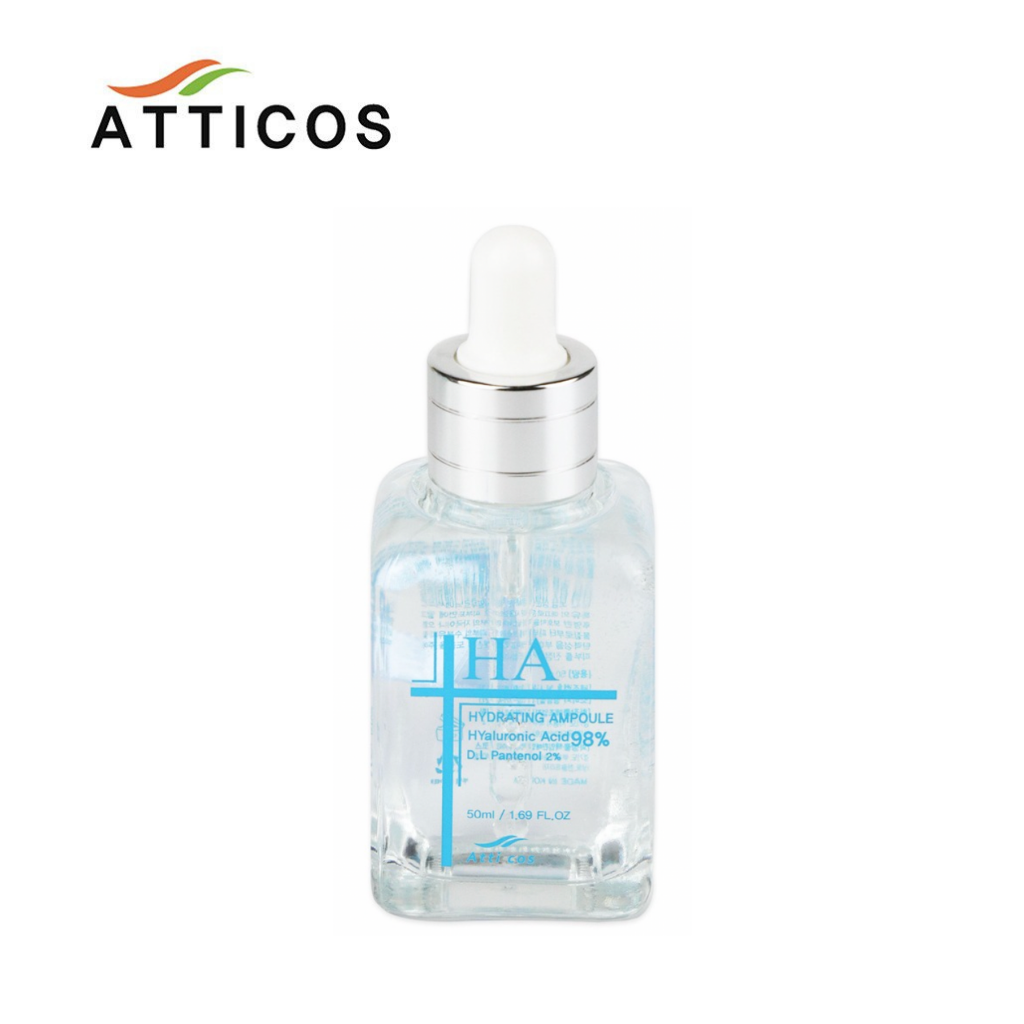 Tinh chất HA cấp ẩm dưỡng da căng mượt sáng mịn Atticos Hyaluronic Acid Essence 50ml - Hàn Quốc
