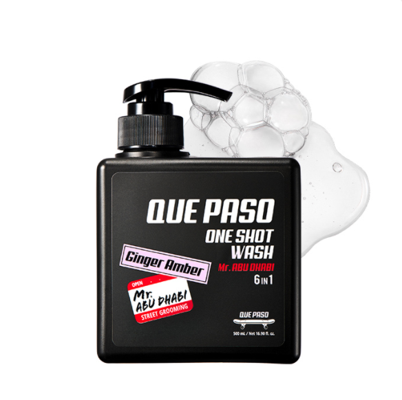 Dầu gội dành cho nam Que Paso One Shot Wash 6in1 - Mr Abu Dhabi