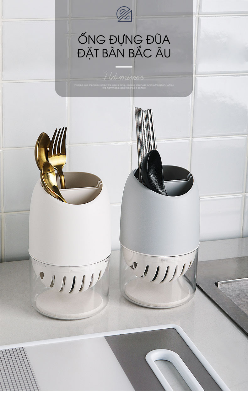 Ống Đựng Đũa Bắc Âu Đặt Bàn Nhựa PP Cao Cấp Jianxia | Đẹp, sang trọng