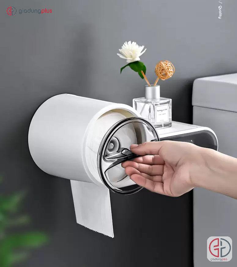 cách bỏ giấy vệ sinh vào Hộp Đựng Giấy Vệ Sinh Dán Tường shuangqing