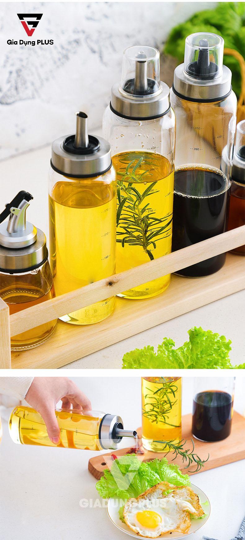 Bình Đựng Dầu Ăn Thuỷ Tinh Zibo | Là mẫu bình dầu được yêu thích nhất