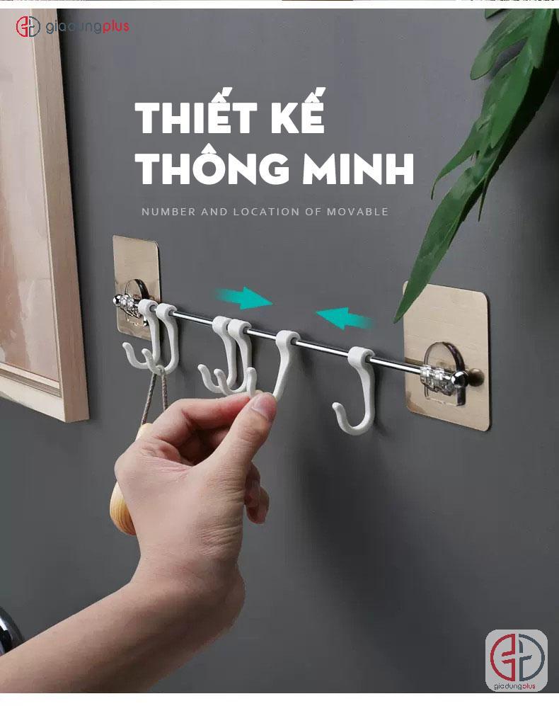 6 móc treo có thể di động qua loại thoải mái