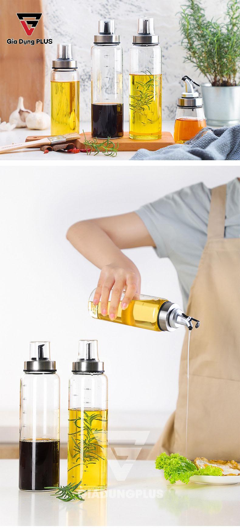Bình Đựng Dầu Ăn Thuỷ Tinh Zibo | Hãy sở hữu chúng ngay cho gia đình của mình