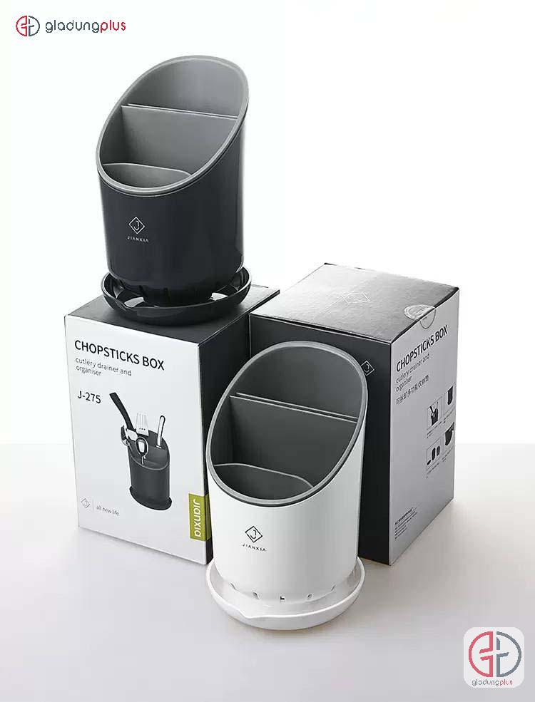 Hộp Đựng Đũa Đặt Bàn Đa Năng, Thông Minh Cho Phòng Bếp - Jianxia