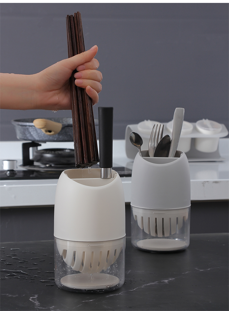 Ống Đựng Đũa Bắc Âu Đặt Bàn Nhựa PP Cao Cấp Jianxia | Giúp người dùng đựng đũa, muỗng, thìa, dao...