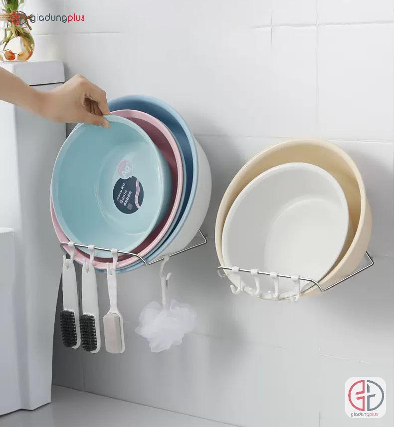 Hai sản phẩm Giá Treo Thau Chậu Dán Tường Đa Năng Cho Phòng Tắm Gọn Gàng - SHUANGQING