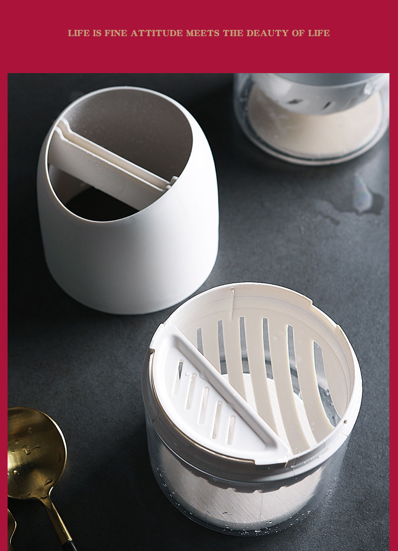 Ống Đựng Đũa Bắc Âu Đặt Bàn Nhựa PP Cao Cấp Jianxia | Cấu tạo bên trong của ống đũa