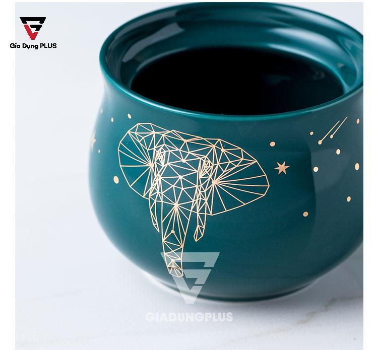 Bộ Ba Hộp Gia Vị Gốm Sang Trọng - Màu Ngọc Lục Bảo - Đặt Bàn & Treo Tường Cho Nhà Bếp |  Hủ đựng gia vị