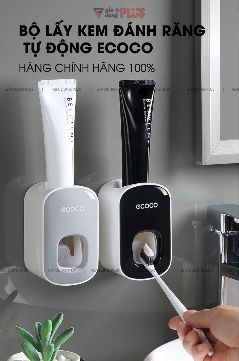 Dụng Cụ Lấy Kem Đánh Răng Tự Động Thông Minh Dán Tường | Chính Hãng Ecoco