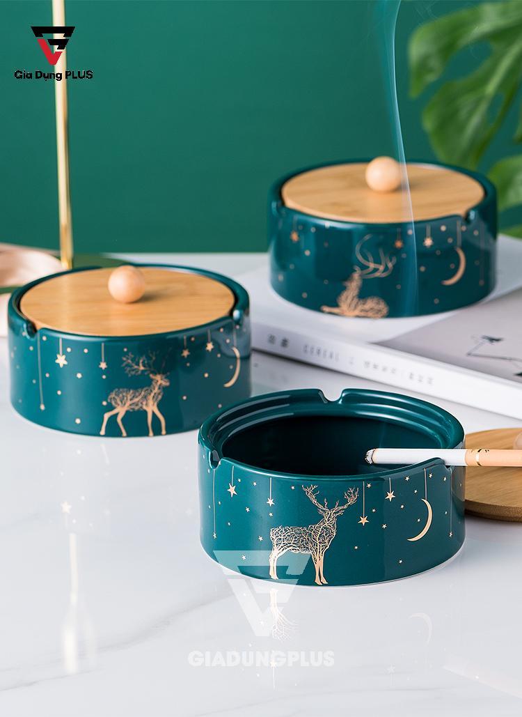 Gạt Tàn Thuốc Bằng Sứ Cao Cấp Qianhuiju | Đáp ứng các nhu cầu của người hút thuốc