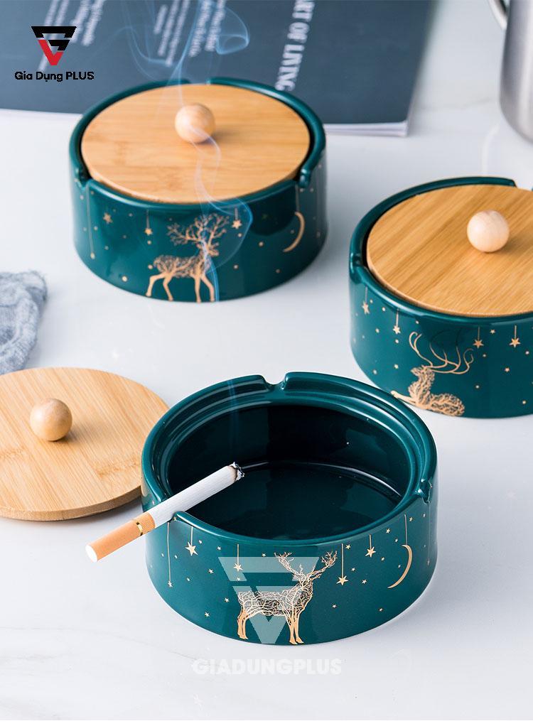 Gạt Tàn Thuốc Bằng Sứ Cao Cấp Qianhuiju | Sự tận hưởng cho người hút thuốc