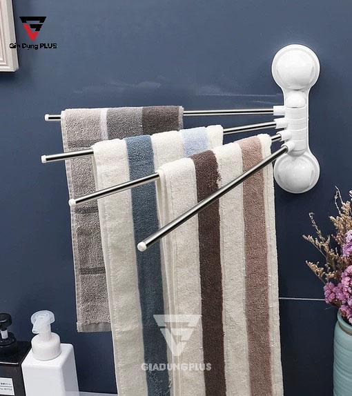 giá treo khăn 4 thanh xoay 180 độ của ShuangQing | Đẹp và tiện lợi