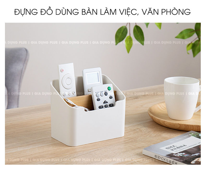 Đựng các loại đồ dùng trong bàn làm việc như máy tính, bút... sang trọng