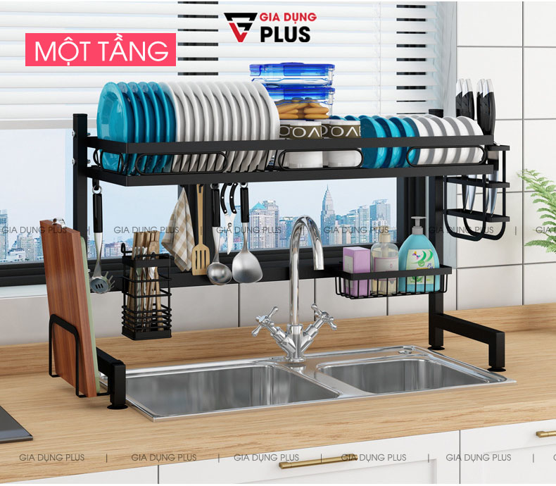 Loại kệ bồn 1 tầng  | Kệ đựng chén đĩa để trên bồn rửa chén đa năng cao cấp Nanjie