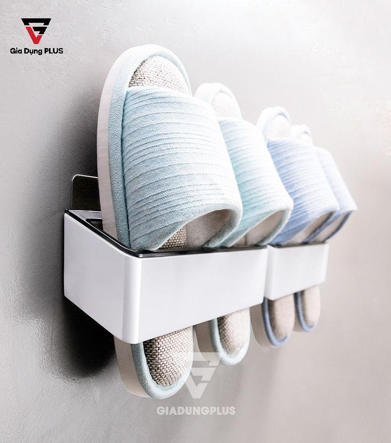 Kệ để dép nhựa dán tường ShuangQuing | Sang trọng, tiện lợi
