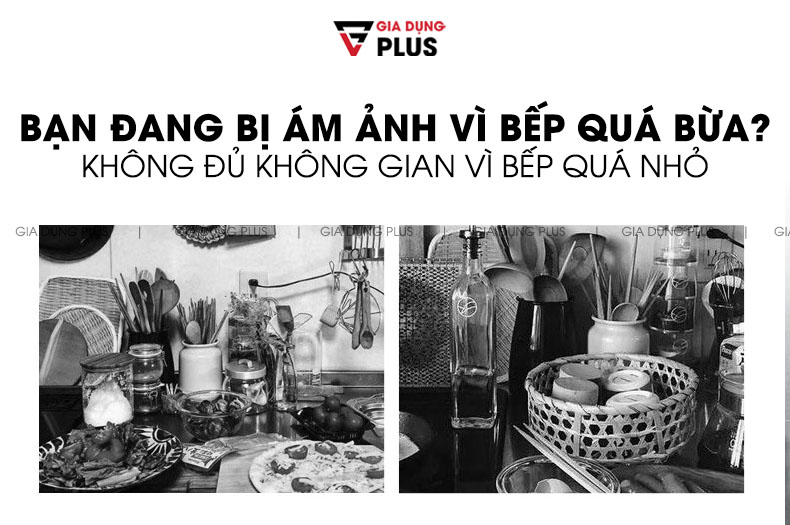 Bạn có đang bị ám ảnh bởi bếp quá bừa bộn vì không gian quá nhỏ và không có các loại kệ chứa đựng tất tần tật các sản phẩm của bếp ?