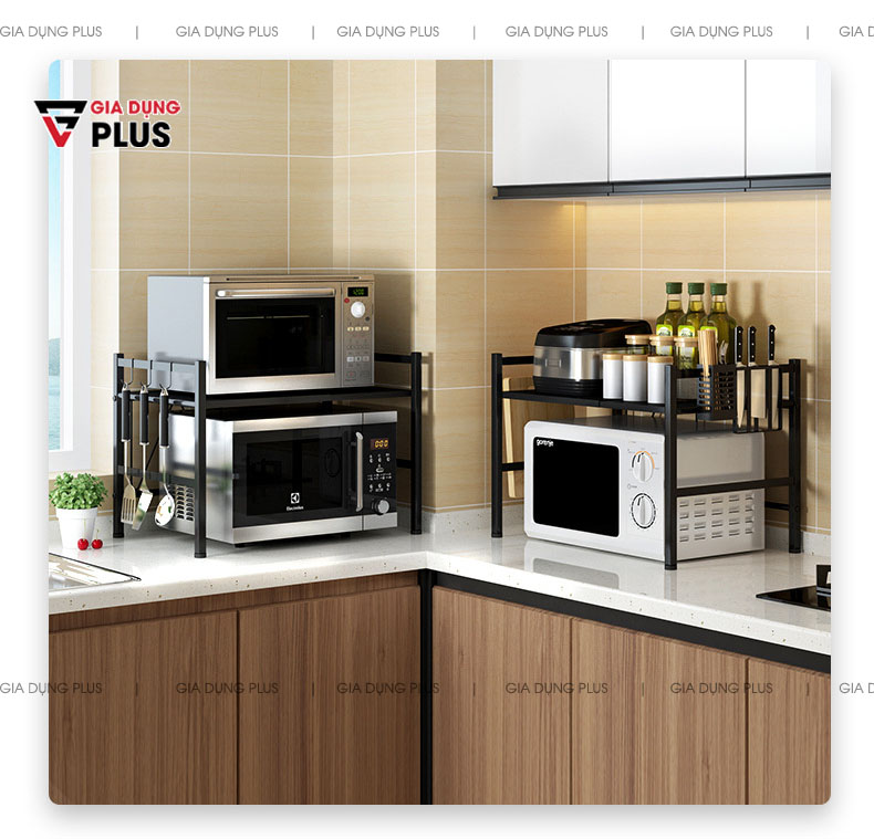 Còn chần chờ gì nữa mà không sỡ hữu ngay kệ vừa đa năng, tiện ích và chất lượng này ngay trên Gia Dụng Plus  | Kệ để lò vi sóng, lò nướng co giãn thông minh chân đứng Tiggang