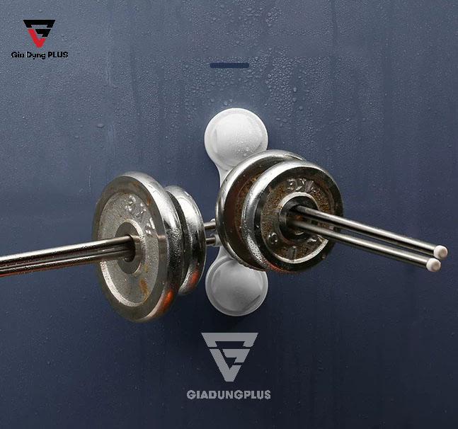 giá treo khăn 4 thanh xoay 180 độ của ShuangQing | Miếng dán chịu lực tới 15kg