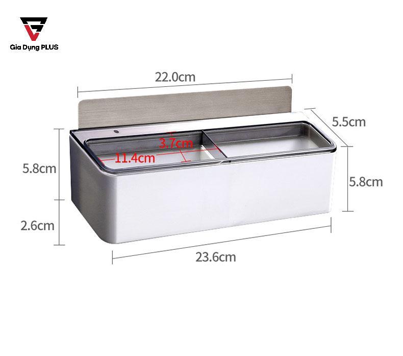 Kệ để dép nhựa dán tường ShuangQuing | Kích thước và thông số