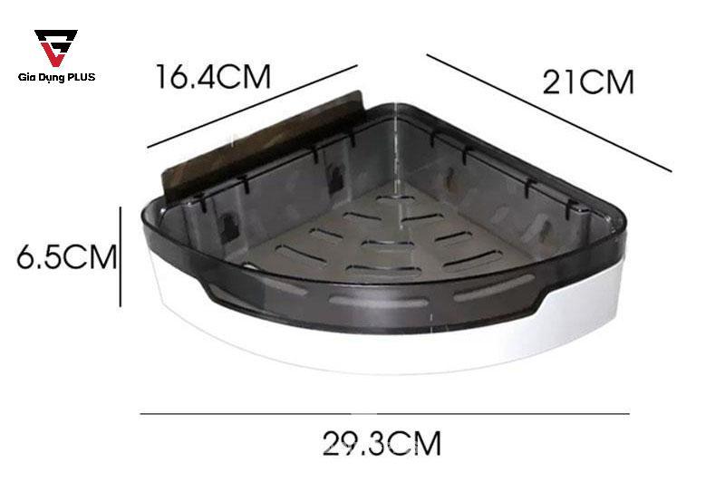 Kệ góc tam giác dán tường ShuangQuing | Kích thước,thông số